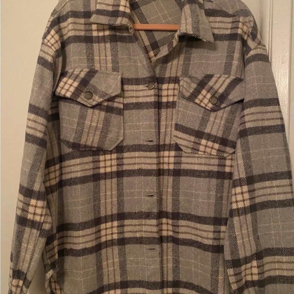Plaid Button-Up Flannel